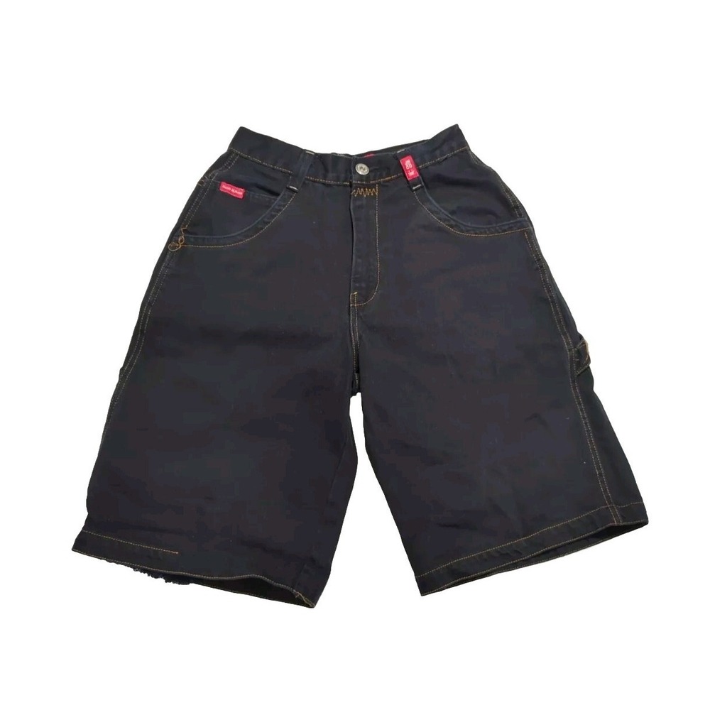 JNCO Jeans Embroidered Crown Carpenter Shorts 26x12 Vintage Jorts *Flaws